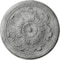 Ekena Millwork Legacy Acanthus Medallion (Canopies up to 3 1/2"), 12 3/4"OD x 7/8"P, Ultra Pure White Crackle CM12LEUWC - alternate 1